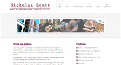 Desktop Screenshot of nicholas-scott-guitars.co.uk