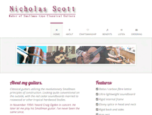 Tablet Screenshot of nicholas-scott-guitars.co.uk